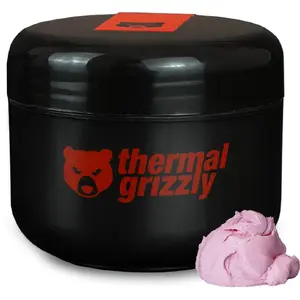 Termopasta Thermal Grizzly Putty Basic 100 g — rozā, siltumvadītspējīgs sastāvs