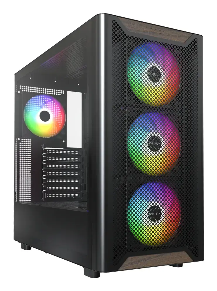Montech XR Wood Midi Tower корпус чёрный Photo 2
