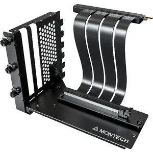 Cable Network Montech Vertical GPU Mounting Kit PCIe 4.0 riser cable 20cm black