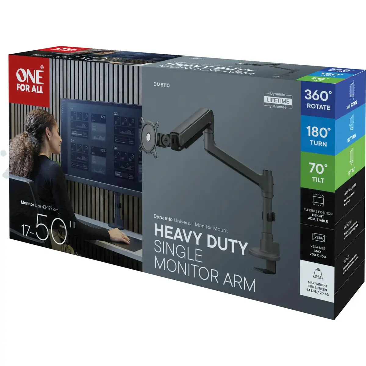Monitor arm one for all DM 5110 heavy duty Photo 3