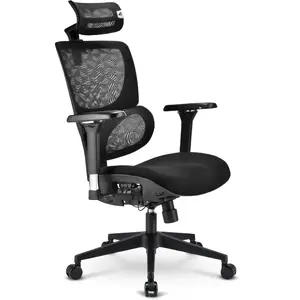 Office chair Sharkoon OfficePal C40 — black, ergonomic design, adjustable height