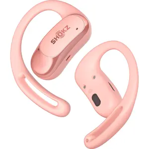 Shokz OpenFit Air bezvadu austiņas ar atvērtu konstrukciju, rozā