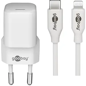 Зарядное устройство GOOBAY 64575 30W USB-C PD с кабелем Apple Lightning 1 м