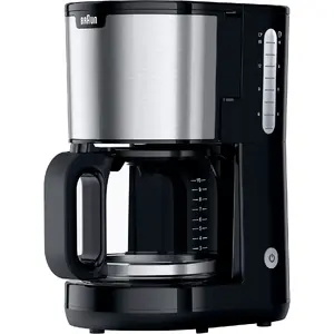 Капельная кофемашина Braun Houshold PurShine KF 1500 — чёрный/нержавеющая сталь