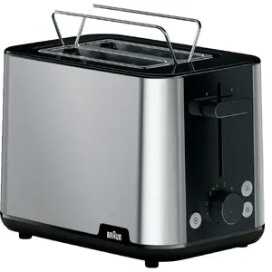 Braun Houshold toaster PurShine HT 1510 BK stainless steel, 900 W, 2-slot
