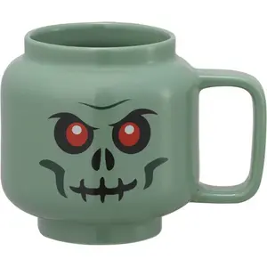 Ceramic mug by room copenhagen — LEGO Green Skeleton small, grey-green