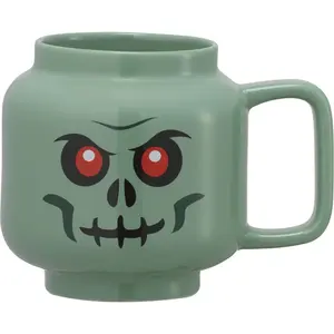 Ceramic mug by room copenhagen — LEGO Green Skeleton Large, grey-green