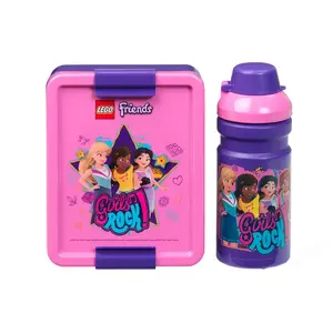Lunch box set room copenhagen 40581734 — 2-piece purple and pink containers
