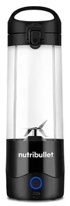 Portable blender NutriBullet NBP003B Black Battery-operated 0.475 L Stainless steel blade Plastic bowl