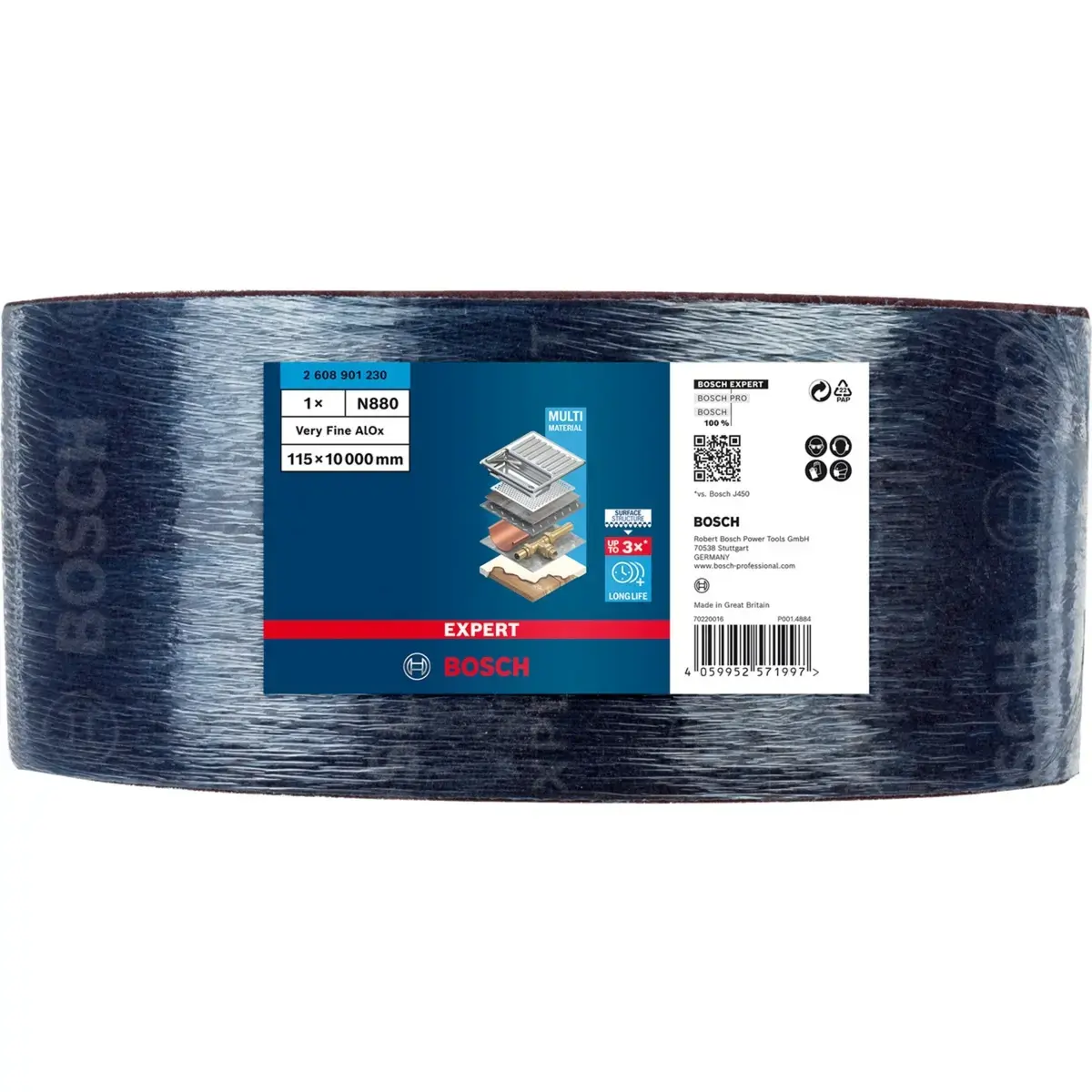 Sanding sheet roll Bosch Expert N880 Medium 115x10 m Photo 2