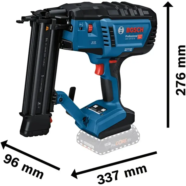 Cordless wood nailer Bosch GNH 18V-50 M Photo 3