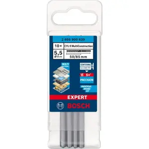 Drill bits Bosch Expert CYL-9, 5.5 mm, pack of 10