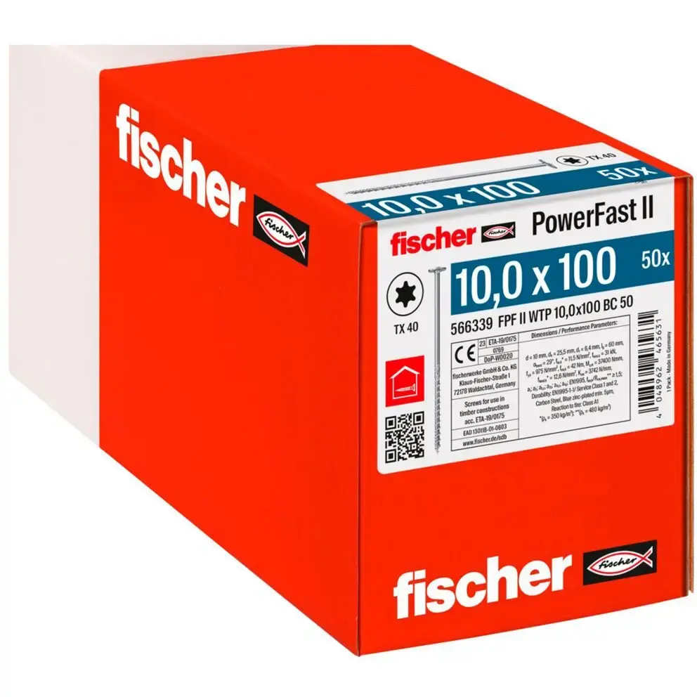 FISCHER PowerFast II 10.0x100 мм саморез для дерева Photo 2