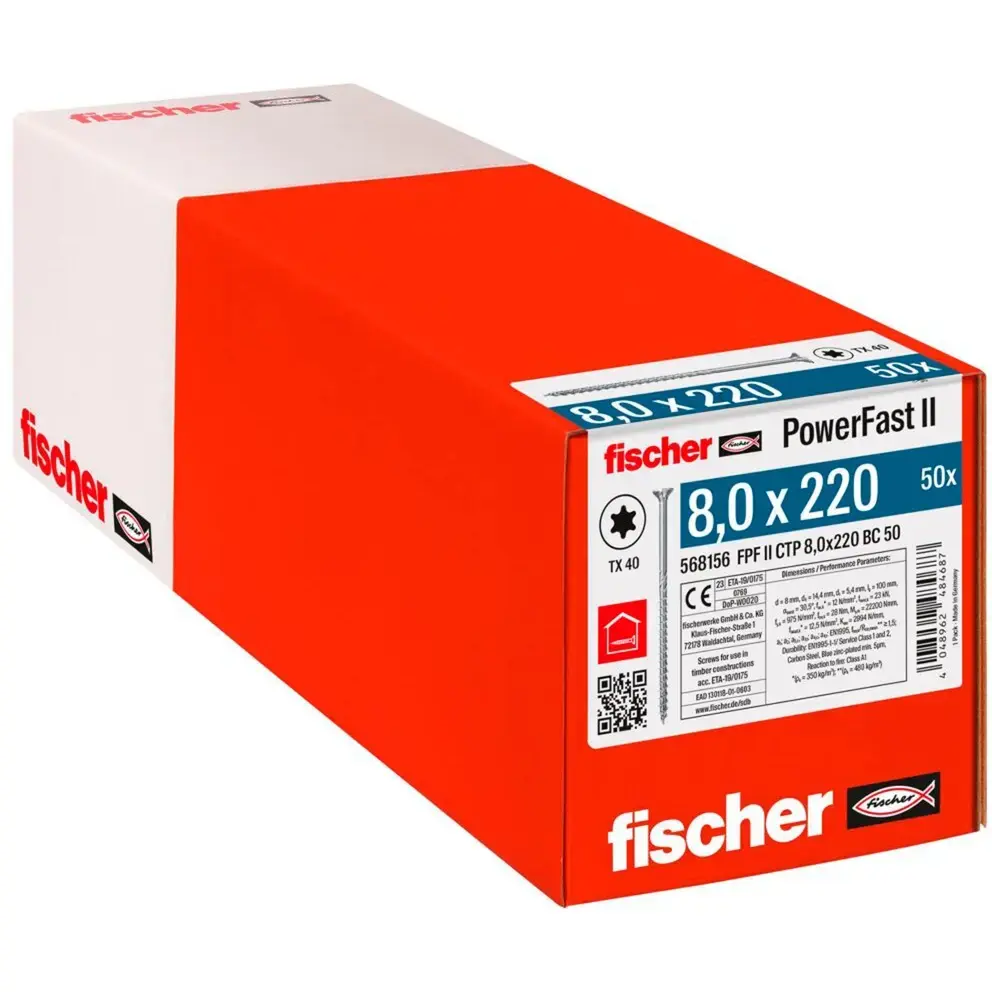 FISCHER PowerFast II wood screw 8.0x220 mm Photo 2