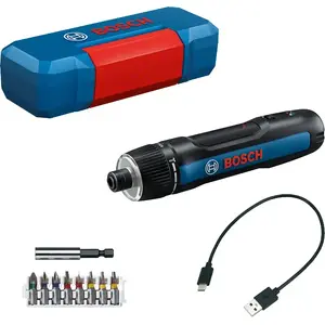 Cordless straight screwdriver Bosch GO Professional 396–306 RPM, 3.6 V 2 Ah battery, 2.5 N·m, 320 g