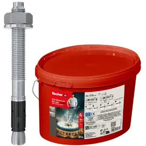 FISCHER enkura skrūve FAZ II Plus 12/10 — cinkots, 85 gab., spainis