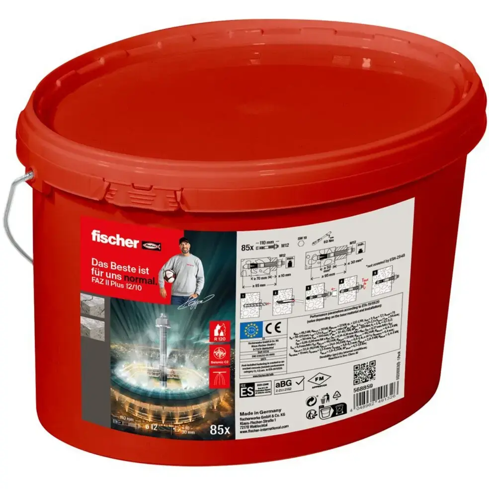 FISCHER FAZ II Plus 12/10 enkura skrūve, 85 gab. Photo 3