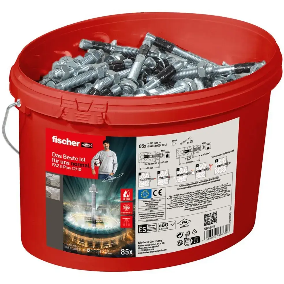 FISCHER FAZ II Plus 12/10 enkura skrūve, 85 gab. Photo 4