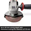 Шлифовальная машинка Einhell Power X-Change TE-AG 18/115-2 Li Photo 4