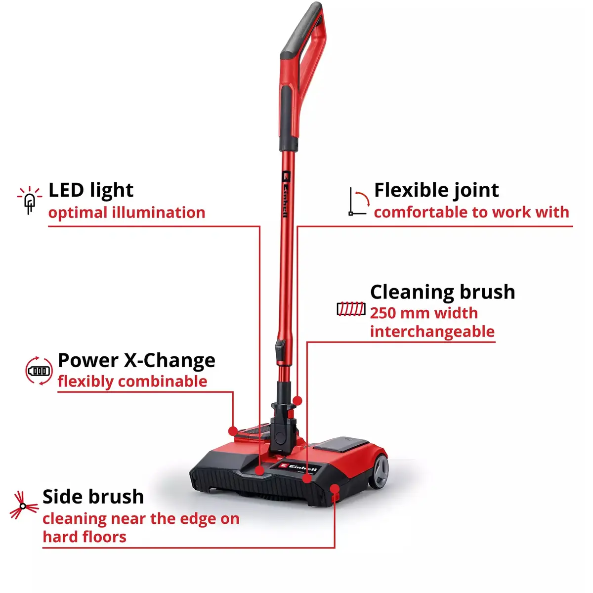 Putekļsūcējs EINHELL Cordless Broom TE-FS 18 Li-Solo Photo 3