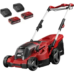 Cordless Lawn Mower EINHELL GE-CM 36/37 Li 36 V with 2×18V 4.0 Ah Batteries