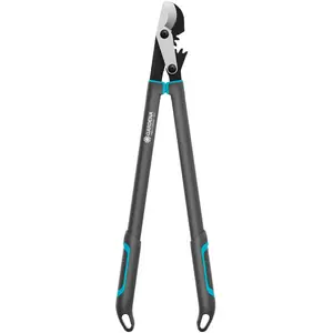 Pruning shears GARDENA EnergyCut Pro L, 75 cm handle, grey/turquoise