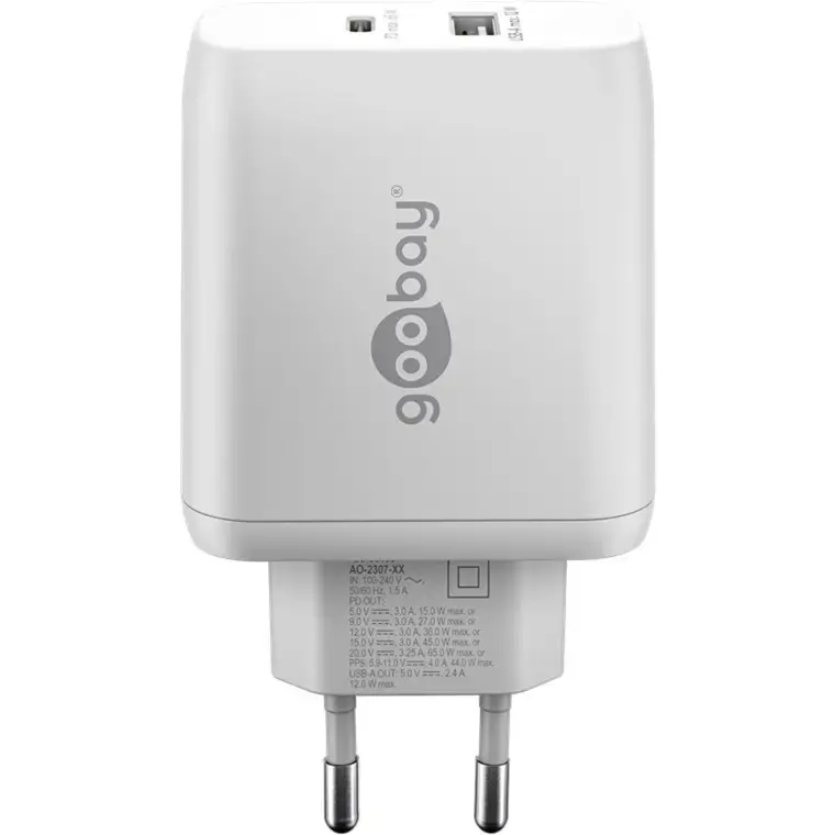 USB‑C divu portu lādētājs GOOBAY 65410 65 W Photo 2