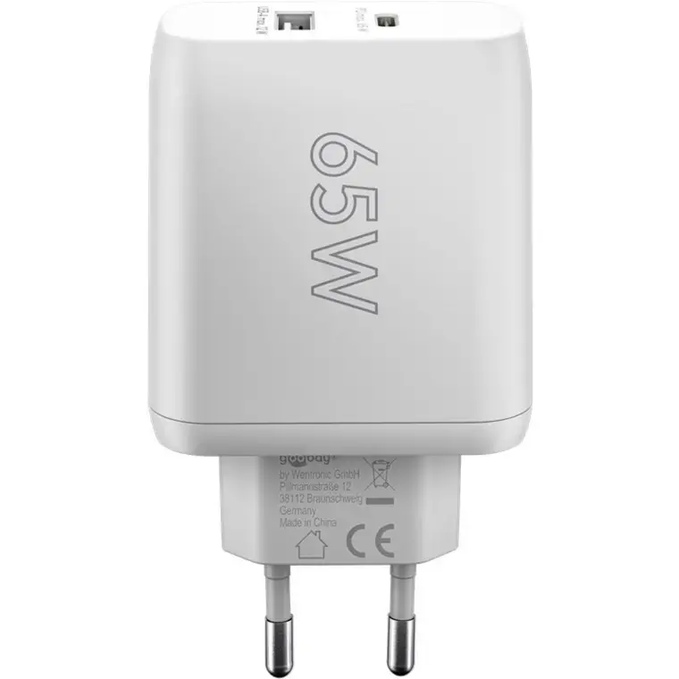 USB‑C divu portu lādētājs GOOBAY 65410 65 W Photo 3