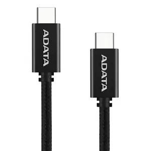 Кабель USB-C — USB-C ADATA CACC-200PN-BK, USB 2.0, 2 м, чёрный