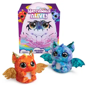 Hatchimals Alive Interactive Toy Mystery Hatch Draggle with Mist Lights Sounds