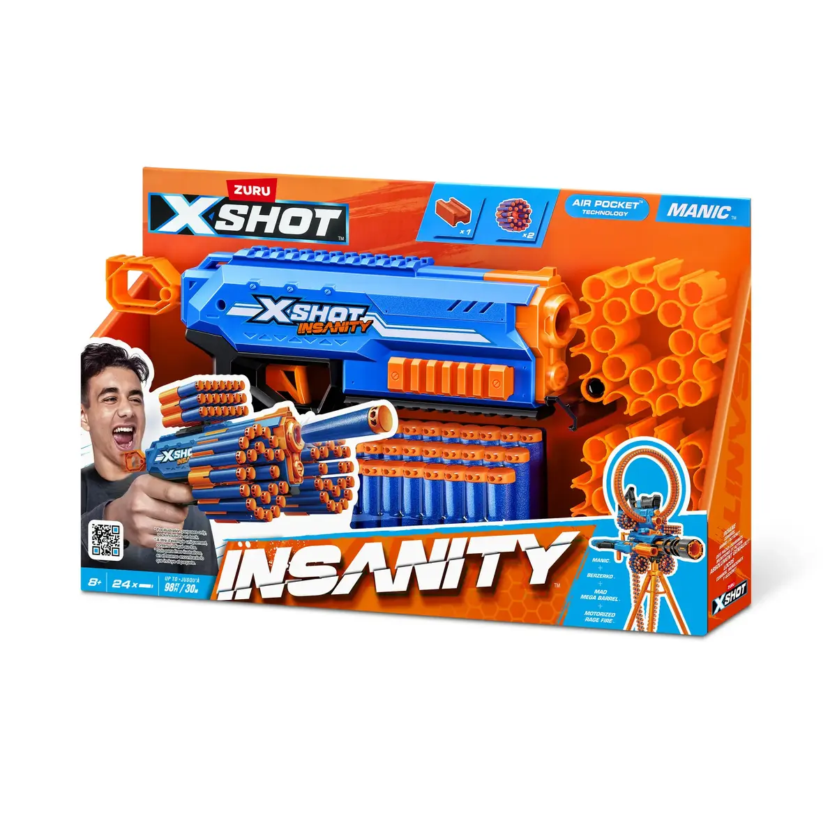 Rotaļu blasteris Zuru XSHOT Insanity Manic Photo 3