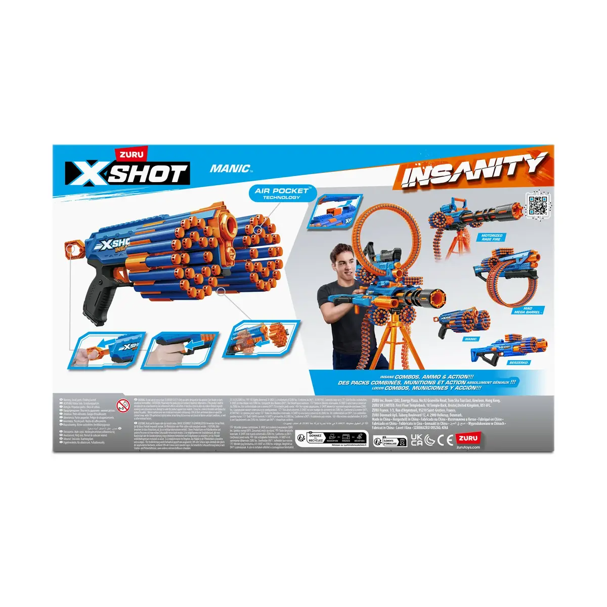 Rotaļu blasteris Zuru XSHOT Insanity Manic Photo 4