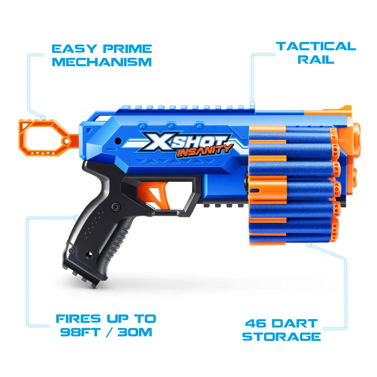 Rotaļu blasteris Zuru XSHOT Insanity Manic Photo 7