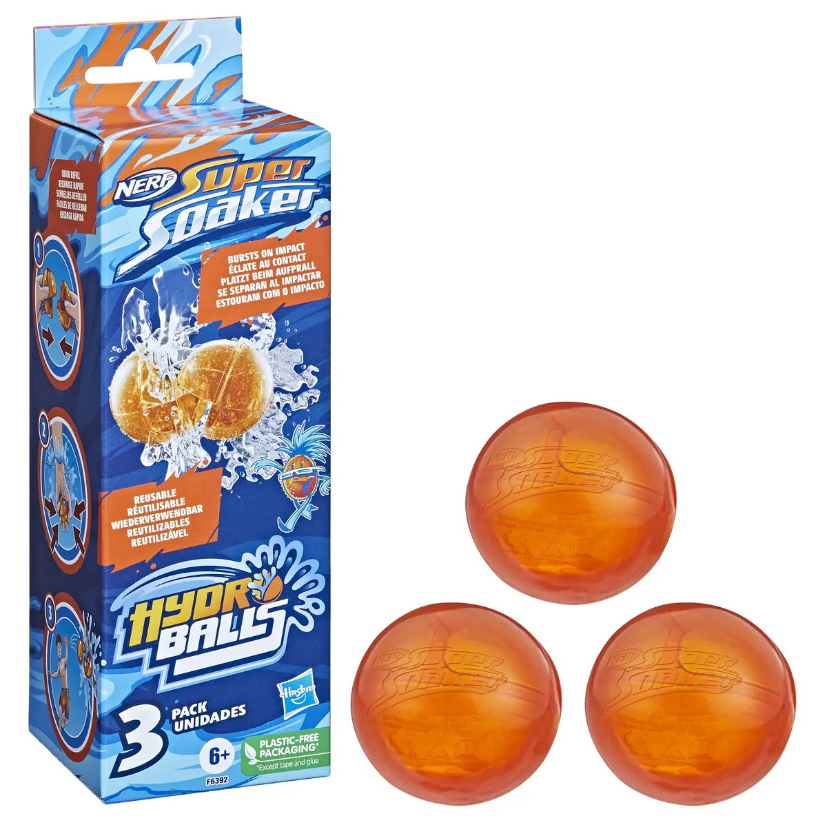 Hasbro Nerf Super Soaker Hydro Balls, набор из 3 штук Photo 2
