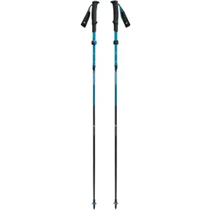 Trekinga nūjas Black Diamond Distance Carbon FLZ — saliekamas no oglekļa šķiedras, regulējamas 125–140 cm, 3 segmenti, 364 g, 40 cm saliktas