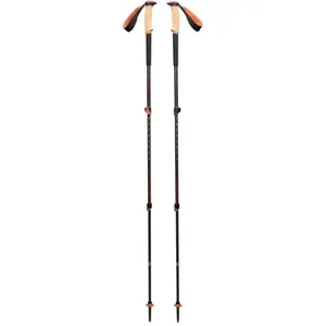 Trekninga nūjas Black Diamond Trail Cork regulējamas 100–140 cm antracīta/oranžas