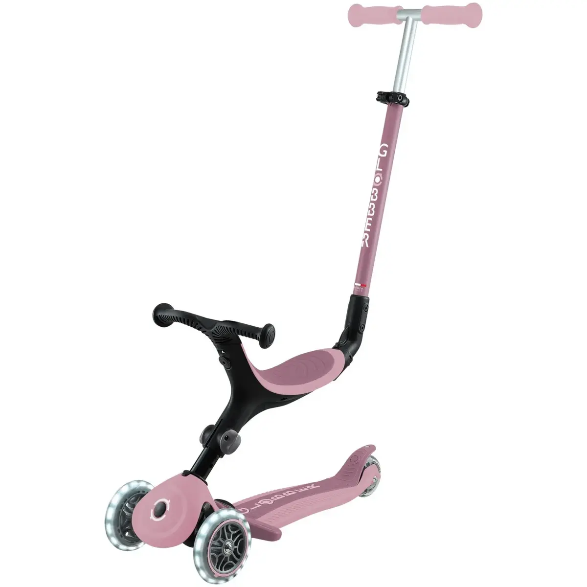Самокат GLOBBER Go-Up Active Lights Eco berry Photo 2