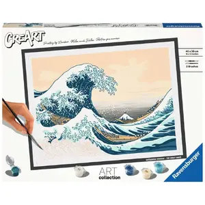 Painting kit Ravensburger CreArt ART Collection The Great Wave Hokusai 23690 — paint-by-number art set
