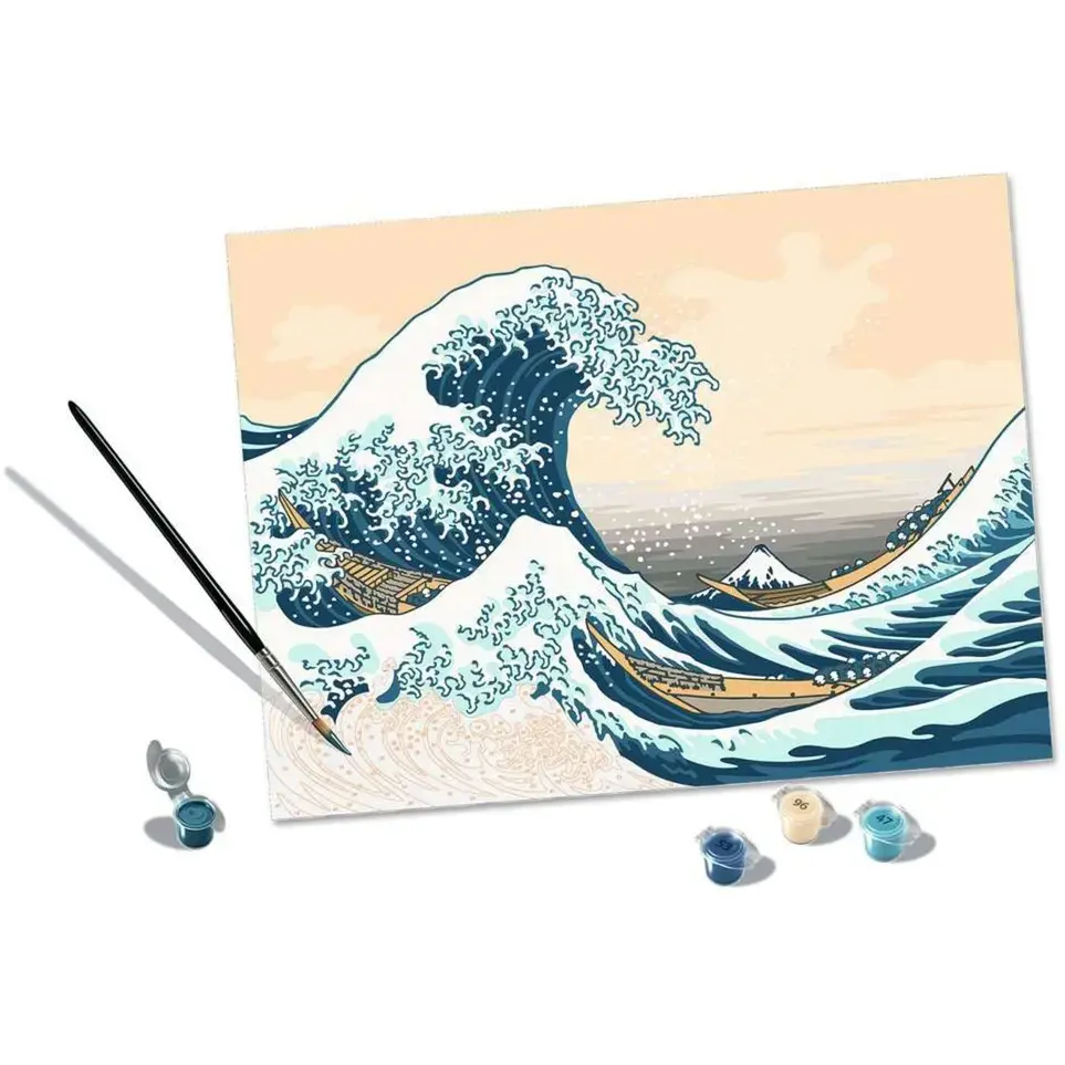 Ravensburger CreArt The Great Wave Hokusai 23690 paint kit Photo 3