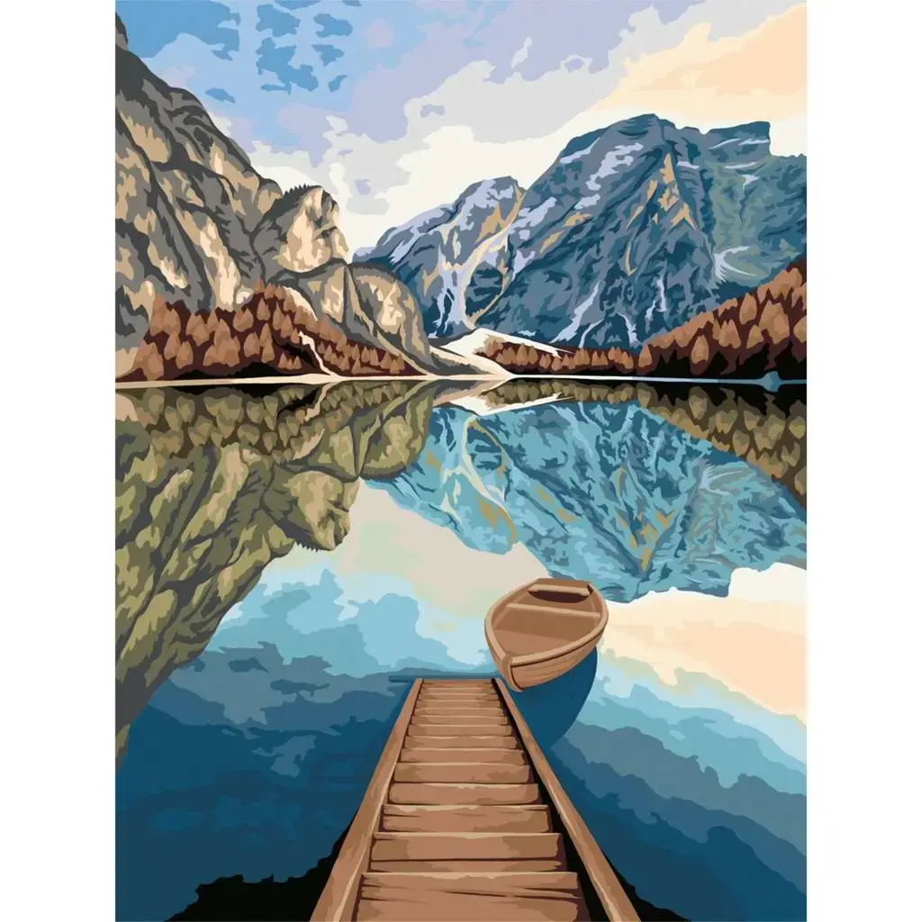 Ravensburger CreArt набор для раскрашивания Виды на озеро 23909 Photo 2