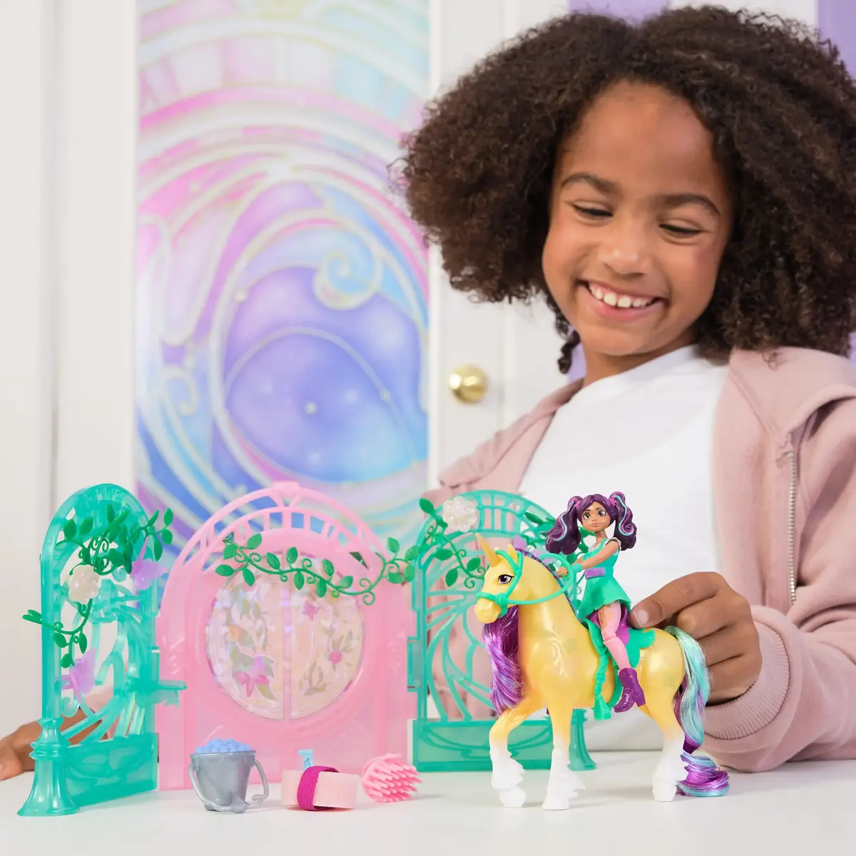 Action/Adventure Spinmaster Unicorn Academy Ava Doll Playset Photo 5