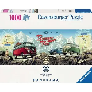 Пазл Ravensburger панорамный «С Билли через Бреннер» 1000 элементов, панорамный формат