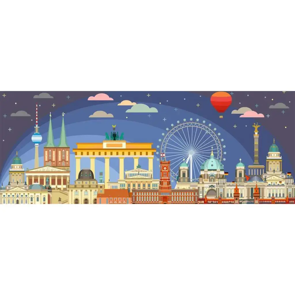 Пазл Ravensburger Panorama Night in Berlin 1000 Photo 2