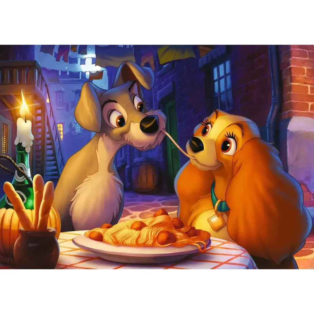 Ravensburger puzlis Lady and the Tramp 1000 gab. Photo 2