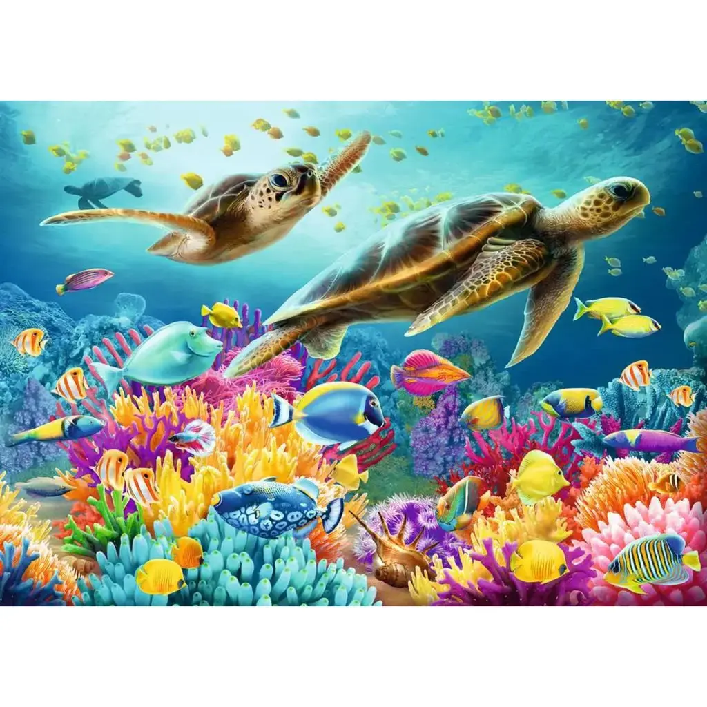 Ravensburger Blue Underwater World — 1000 daļiņu puzle Photo 2