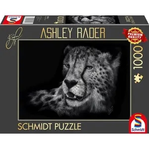 1000-piece jigsaw puzzle Schmidt Spiele Ashley Rader Speed Cheetah – 1000 pcs, decorative image