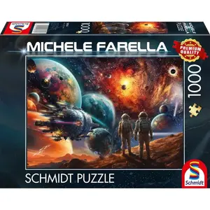 Пазл schmidt spiele Michele Farella 1000 деталей — Cosmic Splendor of Colors