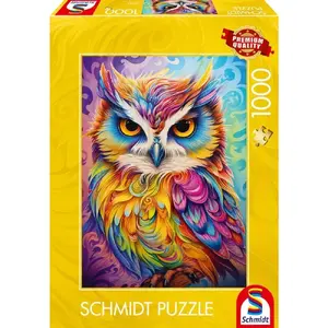 Пазл Schmidt Spiele 59782 — Сова в попугаином костюме, 1000 элементов