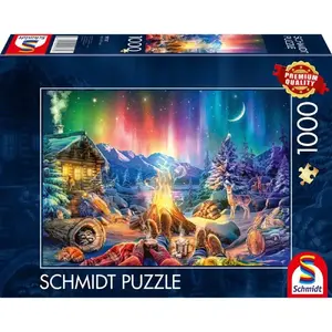 Jigsaw Puzzle schmidt spiele Campfire Romance under the Starry Sky — 1000 pieces