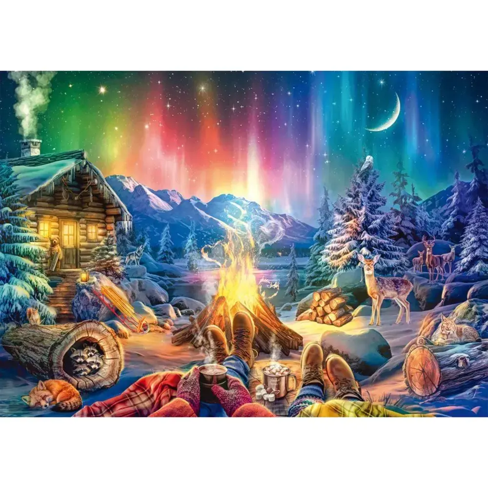 Jigsaw Puzzle schmidt spiele Campfire Romance 1000 pcs Photo 2